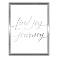 Glass Framed Find Joy in The Journey Wall Sign, 12x16