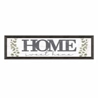 Framed Home Sweet Home Textured Wall Sign, 8x30