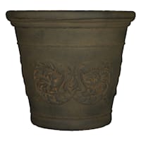 English Vintage Sable Decorative Outdoor Planter, Large