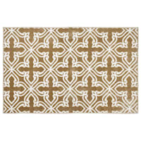 Trellis Polyester Gold & Ivory Accent Rug, 2x4