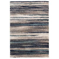 (C155) Dunkerton Multicolor Woven Shag Area Rug, 7x10