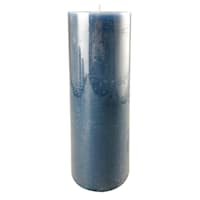 Teal Unscented Pillar Candle, 4x11