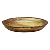 Bark Edge Wooden Platter, Large