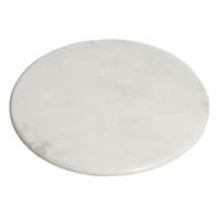 White Marbled Round Serving Board, 14"