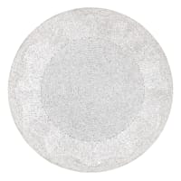 Grace Mitchell Beaded Solid Round Placemat
