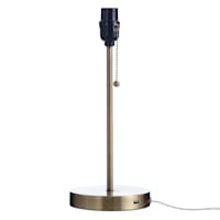 Gold Metal Task Lamp Base with USB Port, 14"