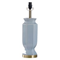 Grace Mitchell 21In Blue Crackle Urn Table Lamp