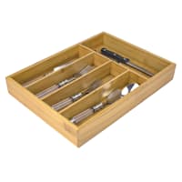 Bamboo Wood Cutlery Tray, 10x14