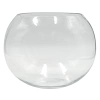 Clear Glass Vase, 10"