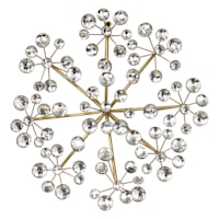 Metal Gold Starburst Wall Art, 16"