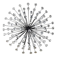 Black Metal Starburst Wall Art, 24"