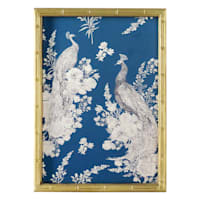 Framed Royal Peacock Canvas Wall Art, 25x33