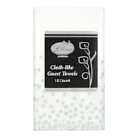 Lillian Table Settings 18-Count White & Silver Confetti Cloth-Like Napkins