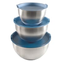 KitchenAid Set of 5 Mixing Bowls - Aqua Sky - 9755094