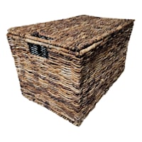 Brown Abaca Storage Trunk, Extra Large