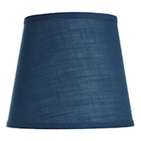 Grace Mitchell Blue Linen Blend Small Table Lamp Shade, 8x10.5x9