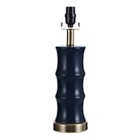 Grace Mitchell 16in. Dark Blue Ceramic Accent Lamp