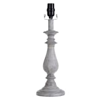 Grey Wash Small Lamp Base, 16"