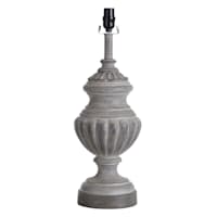 Grey Wash Large Table Lamp Base, 23"