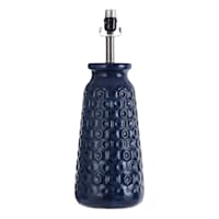 Navy Blue Ceramic Medium Table Lamp Base, 22"