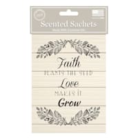 3-Pack Faith Love Grow Scented Sachet