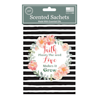 3-Pack Faith Stripes Scented Sachets