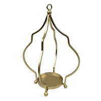 Metal Gold Candle Holder, 12"