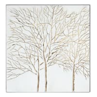 Embossed Metal Tree Wall Art, 24"
