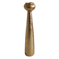 Gold Hammered Taper Candle Holder, 14"