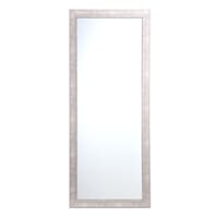 Hammered Silver Framed Leaner Mirror, 24x58