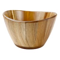 Wooden Asymmetrical Shaped Bowl, 9.2"