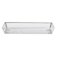 Silver Metal Mesh Organizer Drawer, 3x12