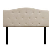 Honeybloom Kane Beige Tufted Queen Headboard