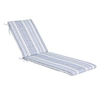 Calisto Pinstripe Basic Outdoor Chaise Lounge Cushion