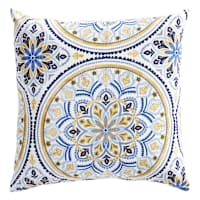 Castille Multicolor Square Outdoor Throw Pillow, 16"