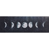 Moon Phases Canvas Wall Art, 30x10