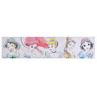 Disney Princess Group Watercolor Canvas Wall Art, 36x9