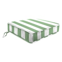Aloe Awning Striped Gusseted Outdoor Deep Seat Cushion