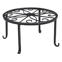 Black Metal Star Plant Stand, Small