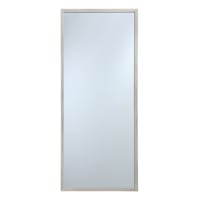 White Wood Frame Leaner Mirror, 25x59