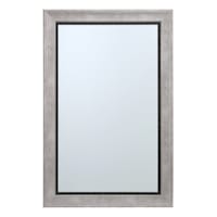 Grey & Black Framed Rectangle Wall Mirror, 24x36