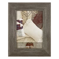 Distressed Grey Scoop Profile Tabletop Picture Frame, 5x7