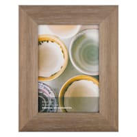 Metallic Brown Wash Scoop Profile Tabletop Picture Frame, 5x7