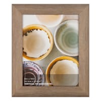 Metallic Brown Wash Scoop Profile Tabletop Picture Frame, 8x10