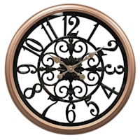 Arabic Cutout Round Wall Clock, 18"