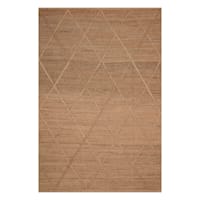 (B661) Providence Goldie Jute Diamond Design Area Rug, 5x7