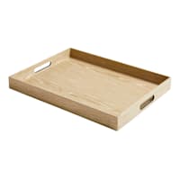 Leather Finish Rectangle Decorative Tray, 14x19
