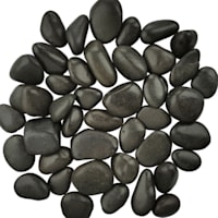 Black Decorative Outdoor Fountain Rocks, 15lb