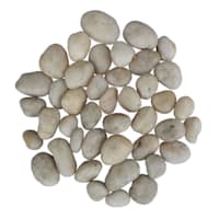 White Decorative Outdoor Fountain Rocks, 15lb