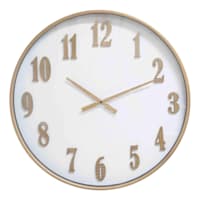 Gold Metal Round Wall Clock, 24"